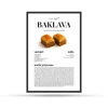 Baklava Recept poster kuhinja jelo tradicija Artilium