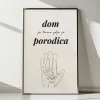 Dom je porodica ljubav personalizovani poster poklon Artilium
